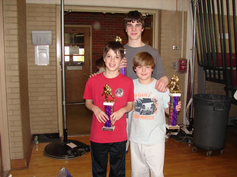 Christian, Brandon and Kevin with da Hardware!